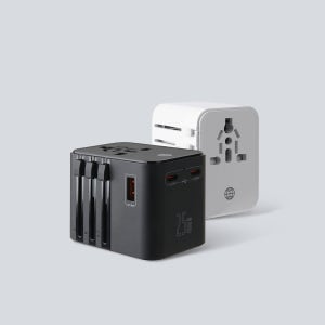 아이정 여행용 멀티어댑터 전세계 호환 25W 고속충전 USB & C타입포트 어댑터