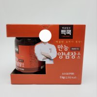 백쿡 만능 소스 양념장 500g x 2개 안심에어캡 포장발송