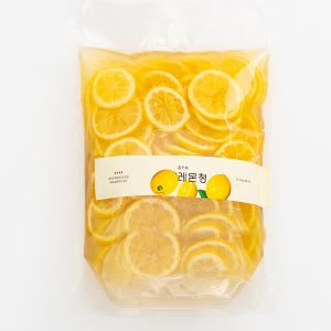 레몬듬뿍 홈카페 레몬청 2kg 수제청 카페납품
