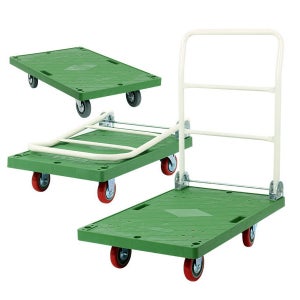 접이식 대차 구루마 카트 수레 엘카 핸드카 끌차 밀차 녹색 소형 일반바퀴
