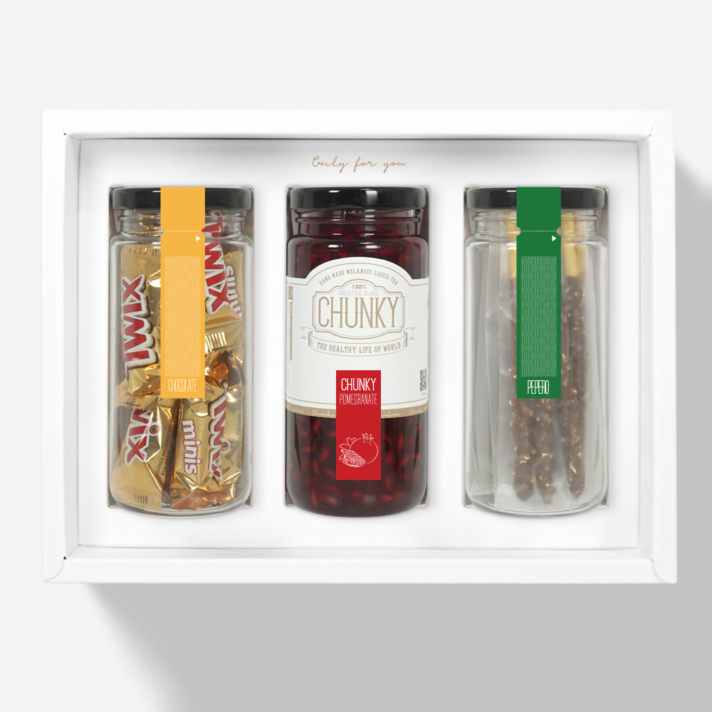 청키 수제 과일청 빼빼로데이 선물 세트 3구