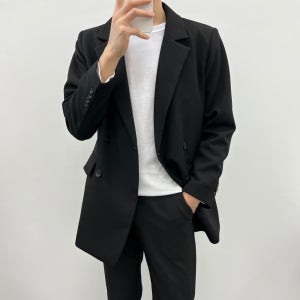 시그니처 더블 블레이져 마이 자켓