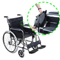 휠체어 장애인 노인 스틸 등받이접이식 YCA-901FS