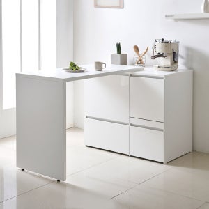 E0자재 주방수납장 렌지대 겸 식탁 1200mm, 일반렌지대 / 무광 (TB9467)