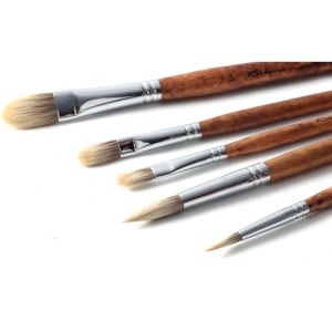 루벤스 650F 유화 아크릴 평붓 낱개 14호