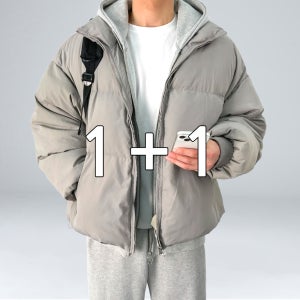 1+1 남자패딩 남성숏패딩 겨울아우터