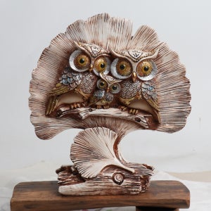 은행잎 가족 부엉이