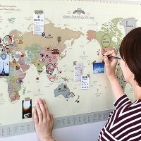 세계지도 여행지도 포스터 브로마이드 와이드 인테리어 트래블맵