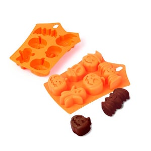 쿠킹플러스 실리콘팬 할로윈6구 초콜릿 몰드 할로윈축제 할로윈파티 할로윈데이