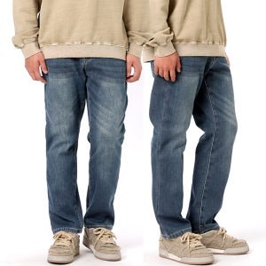 남성 히든밴딩 기모청바지 겨울 스판 본딩 일자핏