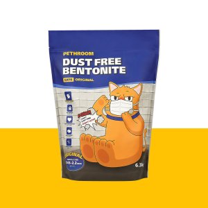 [페스룸] 더스트프리 벤토나이트 모래 오리지널 (6.3kg 1개입) 먼지없는 고양이 벤토모래