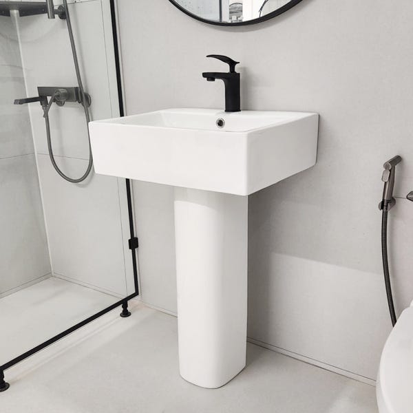 화장실 긴다리 세면대 투피스형 세면기 욕실 세면볼 교체 MD-307