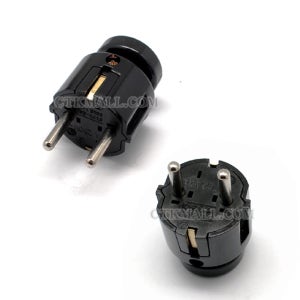 블랙 220V 접지 노출형 -자 플러그 콘센트 전기 교체