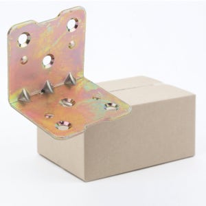 연결철물 L꺽쇠 43x38x38mm 천연색100개세트