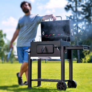 대형 숯불 훈제 2단 통돼지 바베큐 그릴 차콜 코스트코 캠핑 화로대 펜션용 bbq 불판