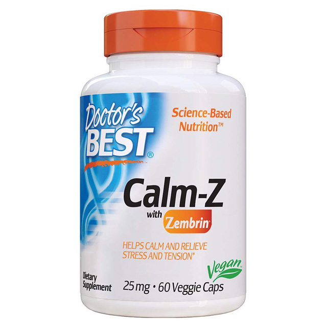 Doctor’s Best 캄 제트 60 베지 캡스 Calm with Zembrin 25mg