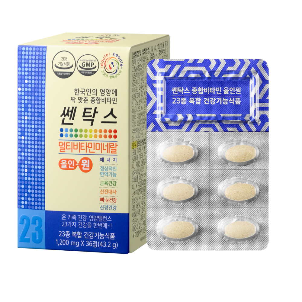 쎈탁스 올인원 멀티<b>비타민</b> 36정(PTP)- 사은품증정