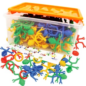 Lucky Angel 사람모형 끼우기 블록 120PCS [QL013(B)-5 | 002067] 럭키엔젤 연결 블록