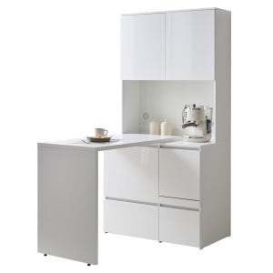 E0자재 주방수납장 렌지대 겸 식탁 1200mm, 광파렌지대 / 무광 (TB9485)