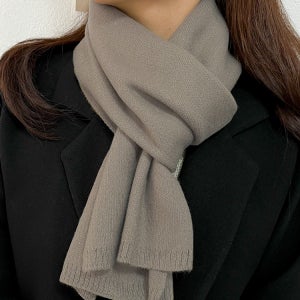 데일리 부드러운 남녀공용 양면 숄 니트 쁘띠 무지 머플러 목도리 [아모르윌트]