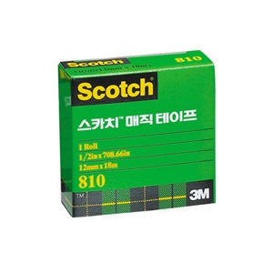 3M 매직테이프 리필 810R (12mmx18M)