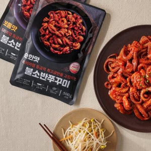 불소반 쭈꾸미 3단계매운맛 양념 쭈꾸미 볶음 캠핑 밀키트 순한맛, 500g, 3개