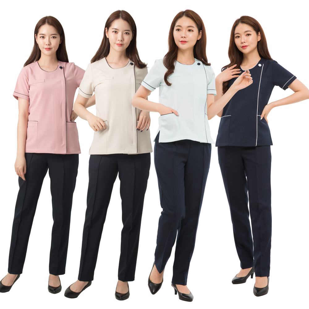 간호복 세트 앞지퍼형 병원 유니폼 간호사 유니폼 간호사복 간호조무사 병원복