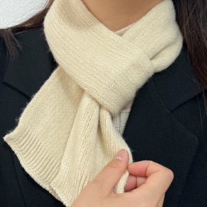 (12컬러) 귀여미 숏 쁘띠 무지 니트 머플러 목도리 [아모르윌트]