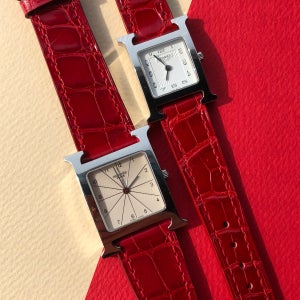 호환 에르메스 크레마레인 악어가죽 시계줄 h아워 케이프코드 스트랩