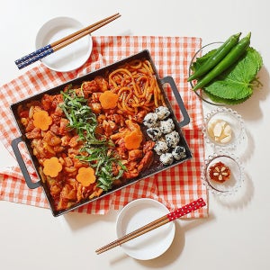 인덕션용 불판 사각팬 가정용 사각 볶음 호떡 철판 무쇠주물팬