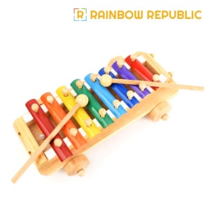 자동차실로폰 8음 음악 원목 악기 실로폰