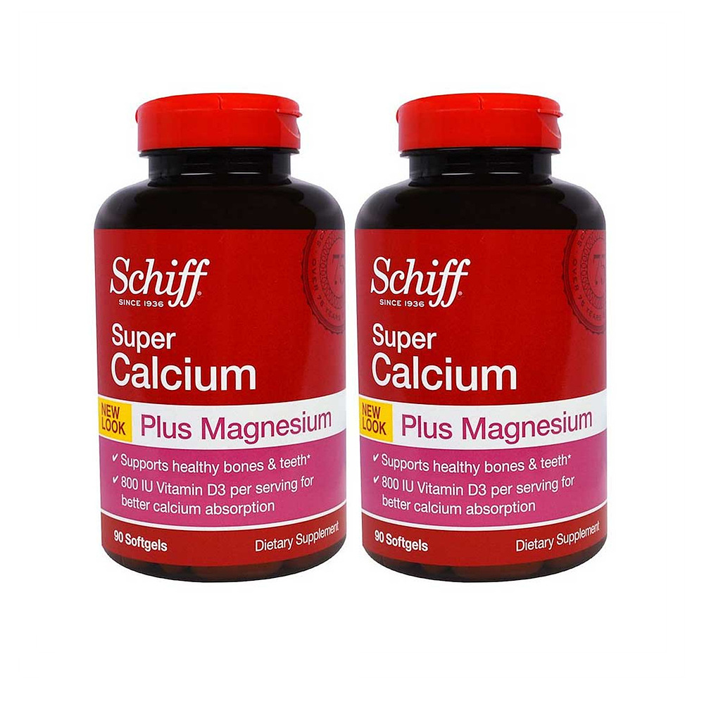 <b>Schiff</b> Calcium <b>Magnesium</b> <b>쉬프</b> 슈퍼 칼슘 플러스 <b>마그네슘</b> 90정 2팩