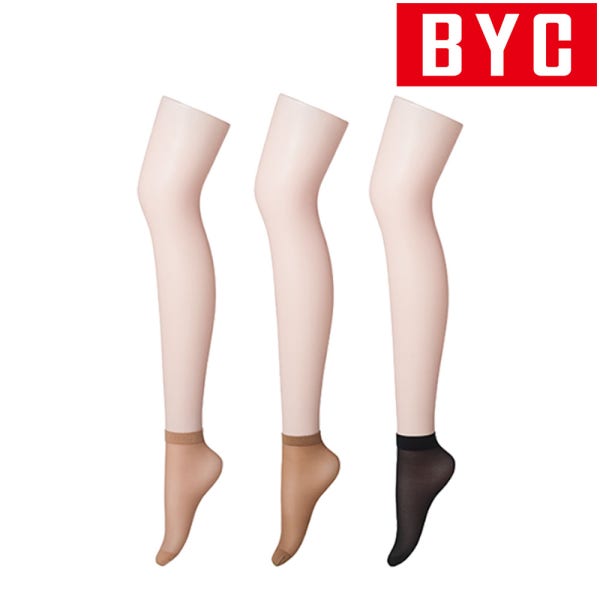 BYC전문점 쭈0315 BYC 여자 고탄력 발목 양말 스타킹 10매 벌크발목스타킹