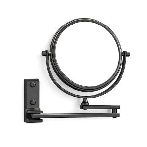 면도거울 면도경 붙히는 벽 무타공 접착식 욕실 샤워기거울 소형블랙