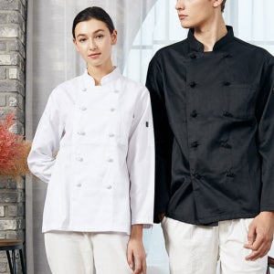 베이직 조리복 중식복 제빵복 실습복 한식조리사복 조리옷 (20수 혼방 긴팔)