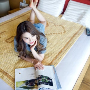 [매직크린] 대자리하트마작자리/퀸 쿨매트 침대매트 여름카페트