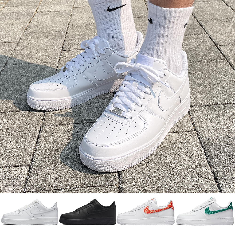 나이키 에어 포스 1 07 로우 올백 블랙 흰검 화이트 검흰 올검