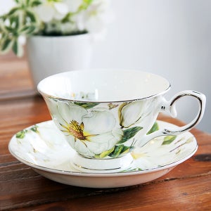 본차이나 목련 도자기 커피잔 세트 찻잔 믹스 명품 커피잔 2인조