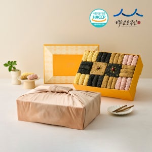 강릉 한과 유과 선물세트 한지3호 4단 전통 수제 찹쌀 명절 설날 부모님 상견례