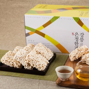 강릉 한과 수제 전통 찹쌀 유과 통밥과줄 2kg(500gX4봉) 대용량 부모님 간식 설날