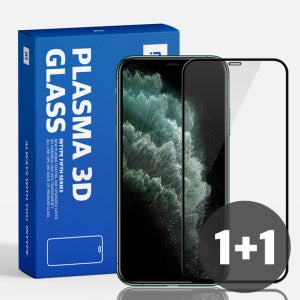 1+1 아이폰11 Pro 시그니처 3D 풀커버 방탄 강화유리필름