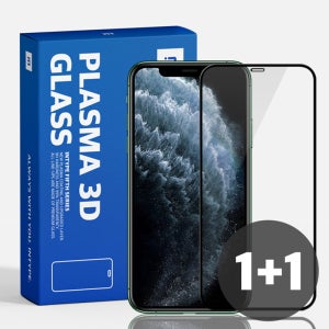 1+1 아이폰11Pro MAX 시그니처 3D 풀커버 방탄 강화유리필름