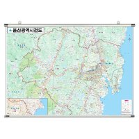 울산광역시전도 소size 족자형 110cmx78cm 울산광역시지도