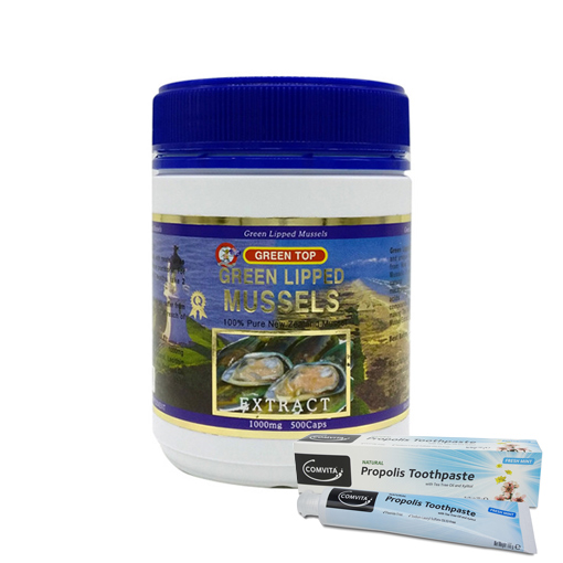 [<b>그린</b>탑] 초록입홍합 <b>Green</b> <b>Lipped Mussel</b> 1000mg 500caps