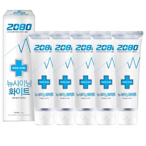 2080 뉴 샤이닝화이트 치약 120gX5개