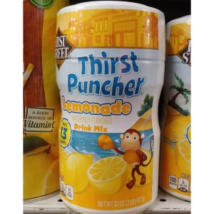 First Street Thirst Puncher Lemonade Drink Mix 퍼스트 스트리트 써스트 펀처 레모네이드 드링크 믹스 32oz(907g) 2팩