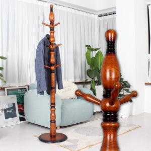 엄청 튼튼한 스탠드 옷걸이 원목 행거 사무실 스탠딩 엔젤