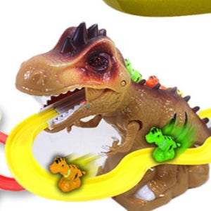 공룡 트랙 미끄럼틀 멜로디 장난감 경주