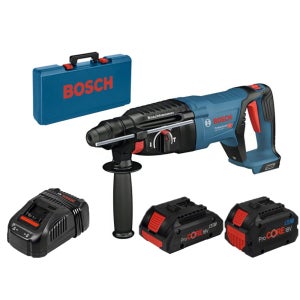 보쉬 GBH18V-26D 충전해머드릴 8.0Ah 4.0Ah 세트 D자핸들 로터리함마