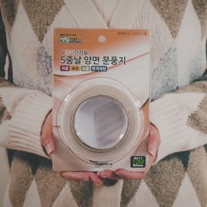 생활더하기 투명 5중날 양면 문풍지 12미터 문틈 창틀 막이 샷시 방풍 창문단열재